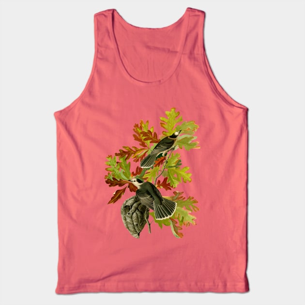 Audubons Canada Jays in White Oak Tank Top by Dystopianpalace